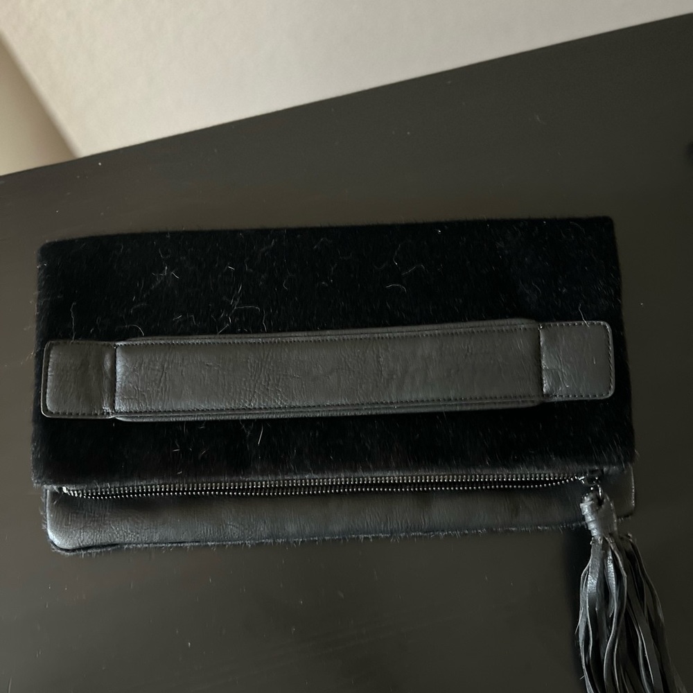 BCBGeneration Faux Suede Clutch